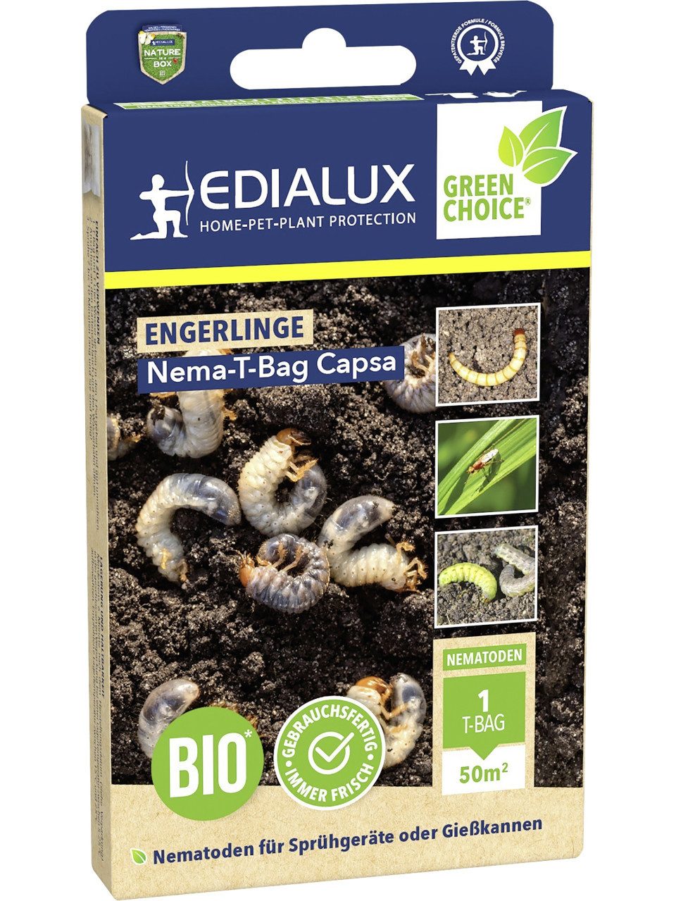 EDIALUX Vergrämungsmittel Edialux Nematoden T-Bag Capsa gegen Engerlinge 50