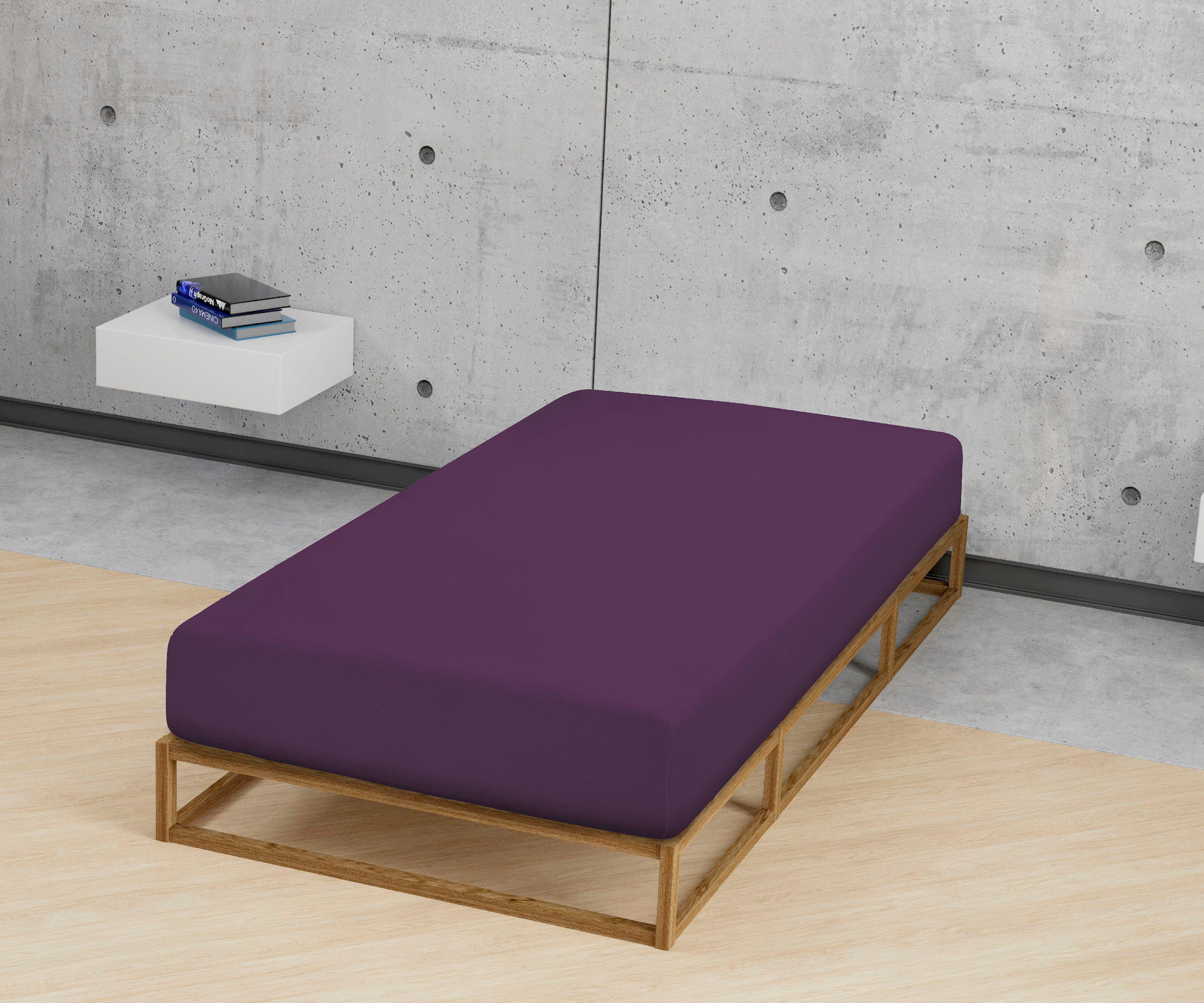 Biberna Spannbettlaken Leila, Jersey, Gummizug: rundum, (1 Stück), Bettlake günstig online kaufen