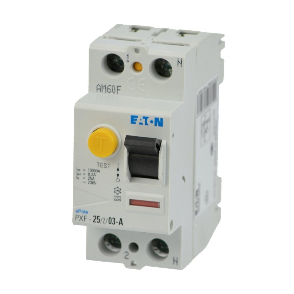 EATON Eaton FI-Schalter PXF-25/2/03-A, 25A, 2polig, 300mA, Typ A, 236746 Elektro-Kabel