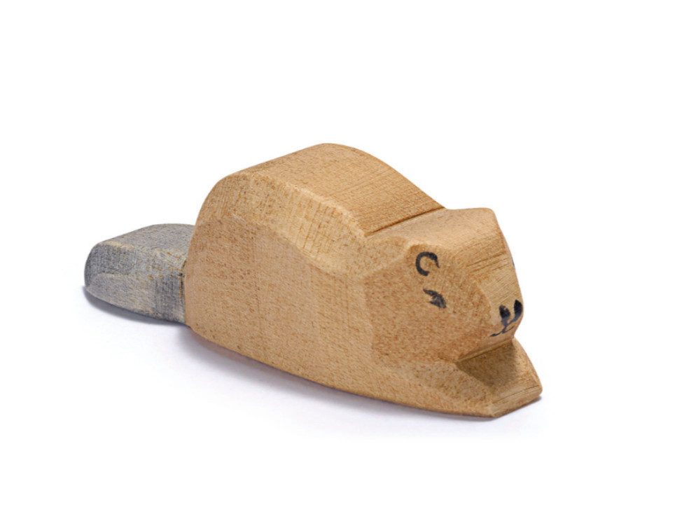 Ostheimer Spielfigur Biber sitzend, liegend oder klein, Holztier, Spieltier, (Set, 1-tlg., 1), Made in Germany