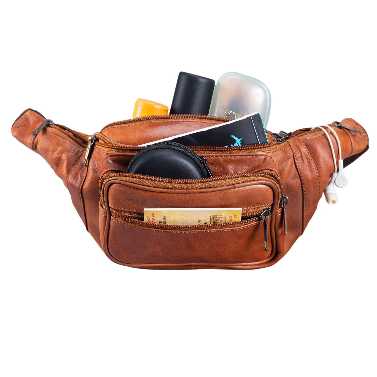 STILORD Bauchtasche Bauchtasche "Maverick" Gürteltasche Weiches Leder