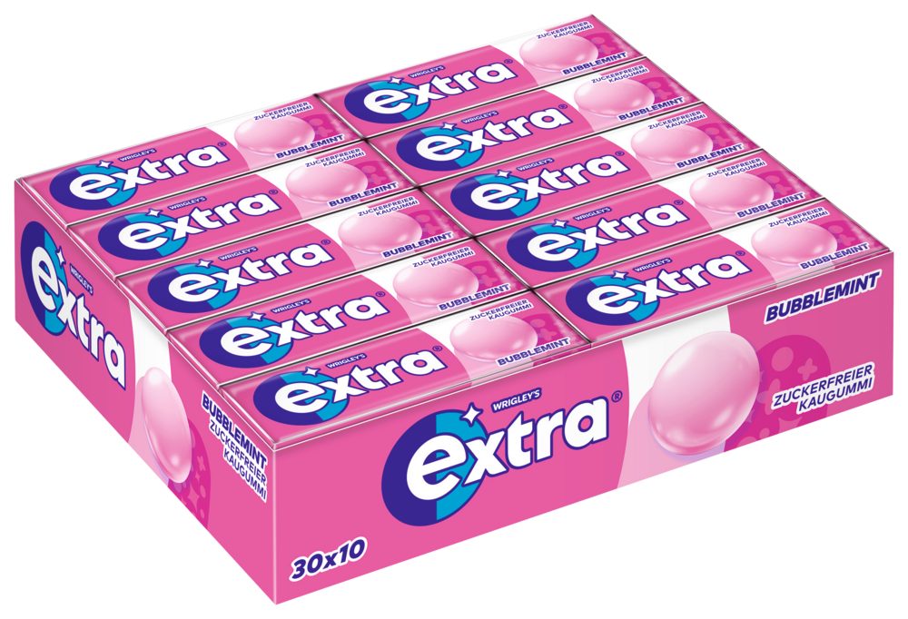 EXTRA Süßigkeit EXTRA Kaugummi Bubblemint 30x10 Dragees
