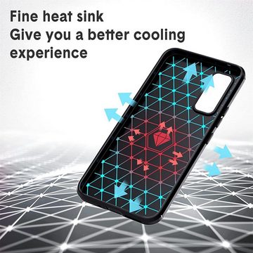 CoolGadget Handyhülle Carbon Handy Hülle für Samsung Galaxy A54 5G 6,4 Zoll, robuste Telefonhülle Case Schutzhülle für Samsung A54 5G Hülle