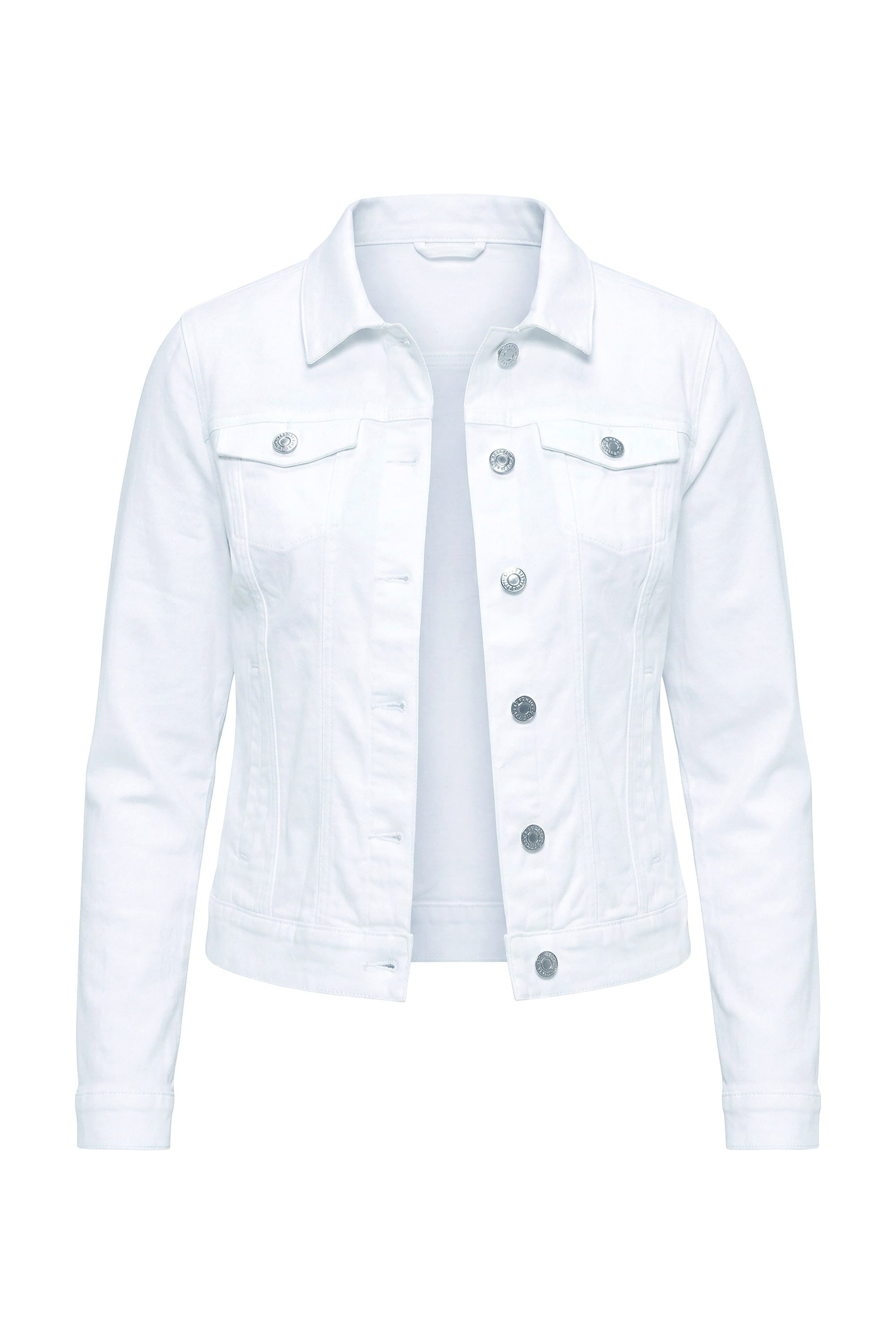 Angel of Style Jeansjacke Jeansjacke Glitzersteinchen Leopard Langarm