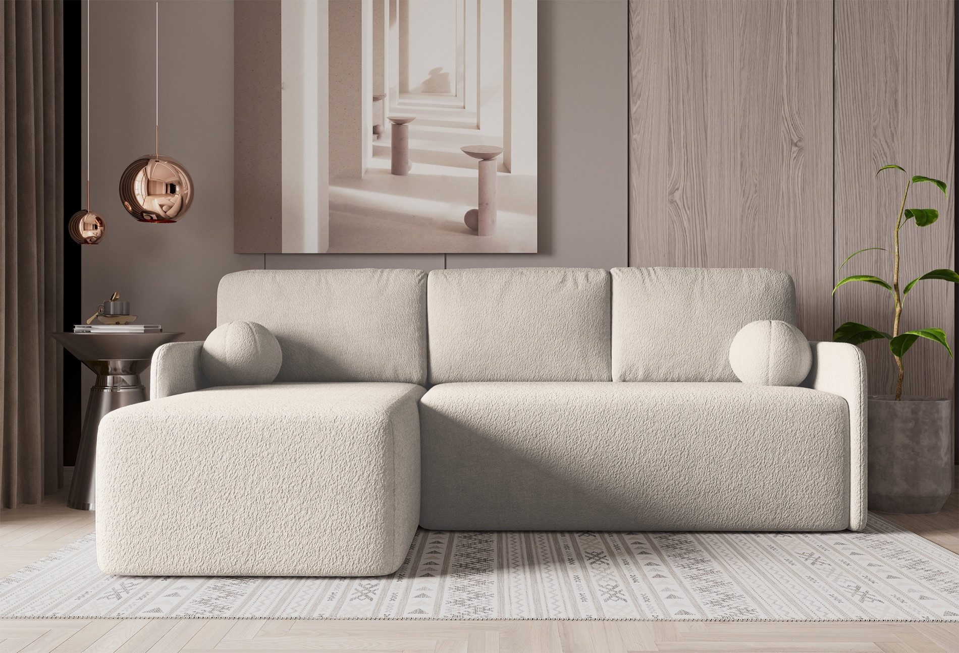 Selsey Ecksofa BLOOM, Ottomane beidseitig montierbar, günstig online kaufen