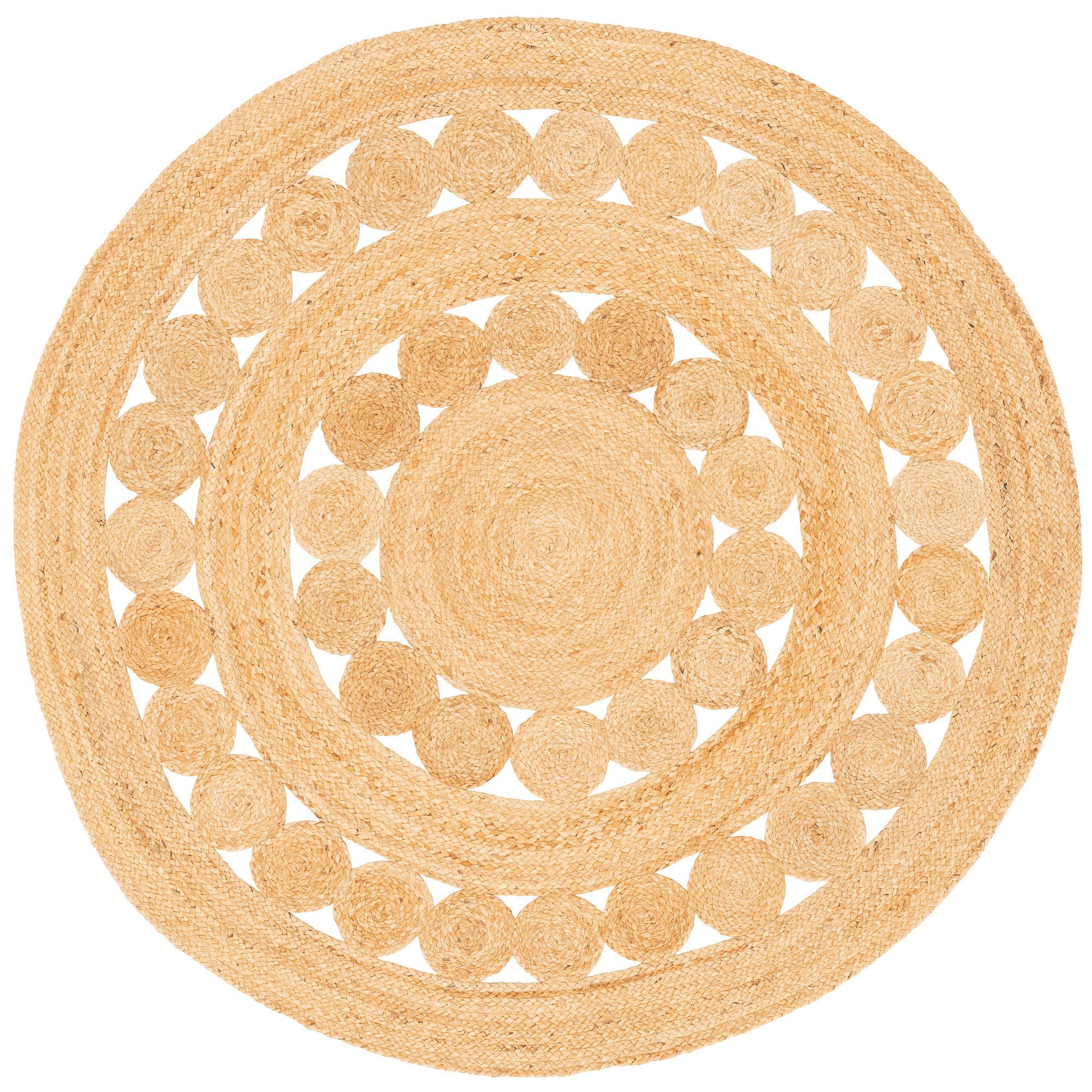 Pergamon Sisalteppich Naturfaser Teppich Jute Salsa Trend Rund, Rund, Höhe: günstig online kaufen