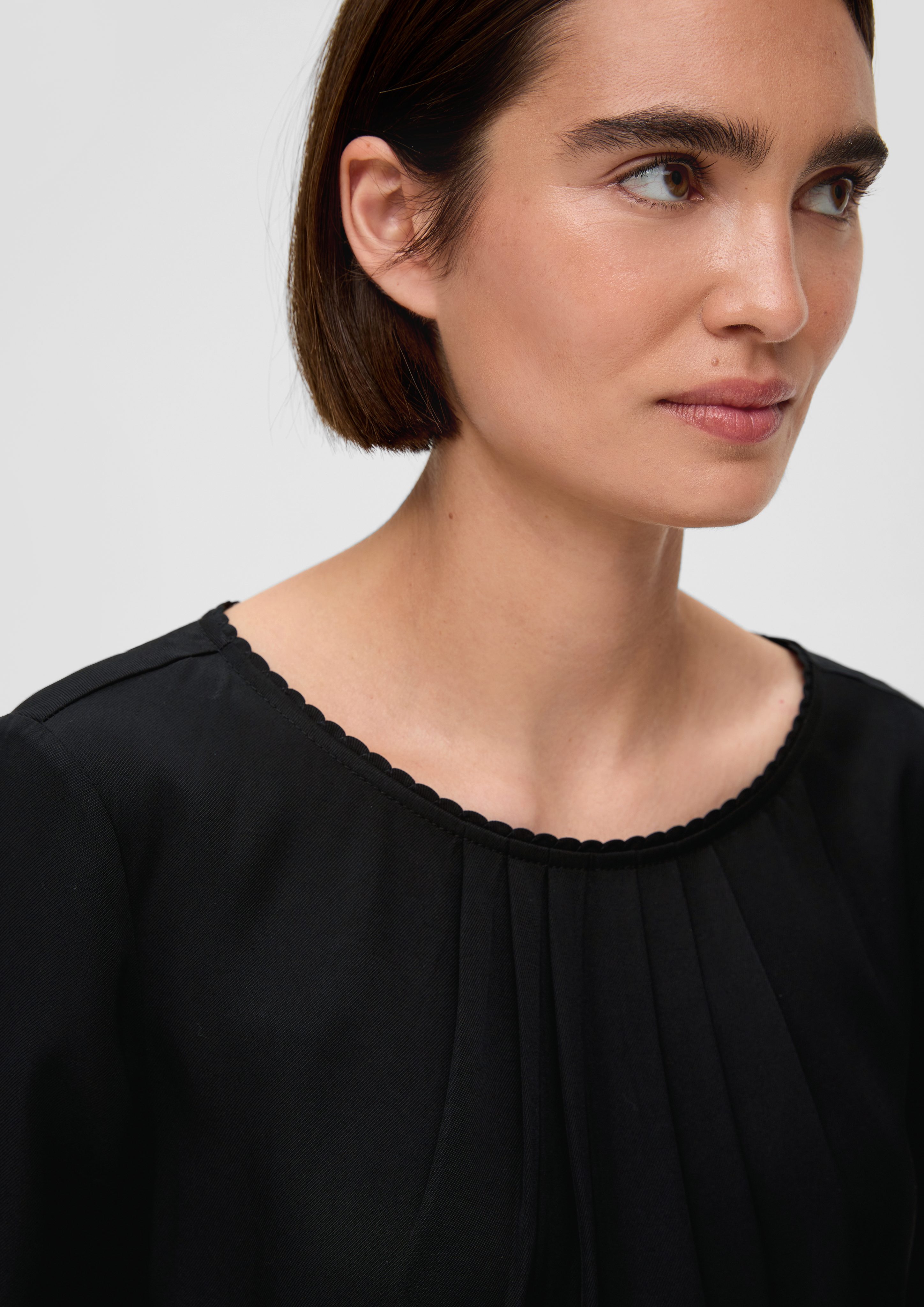 s.Oliver BLACK LABEL Kurzarmbluse Bluse aus günstig online kaufen