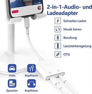 ELEKIN USB C Kopfhörer Adapter,2 in 1 USB C Audio Aux Adapter,USB C Ladegerät USB-Adapter