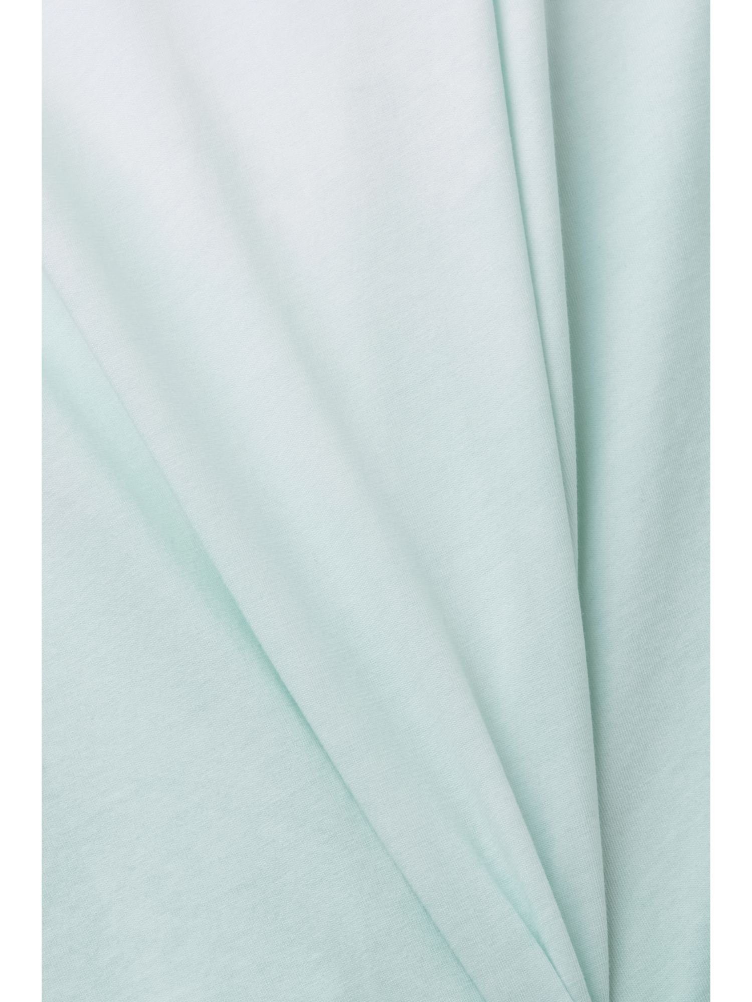 LIGHT (1-tlg) T-Shirt T-Shirt GREEN gefärbtes Zweifarbig by Esprit blass AQUA edc