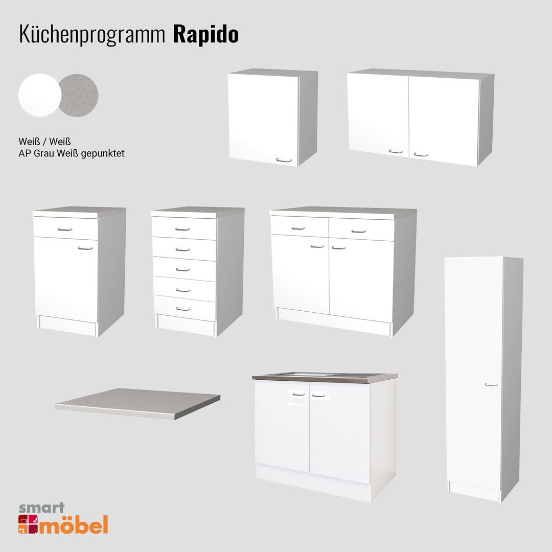 Flex-Well Schubkasten-Unterbau Schubkastenschrank 50 cm breit - Weiß – Rapido – Bild 5 von 5