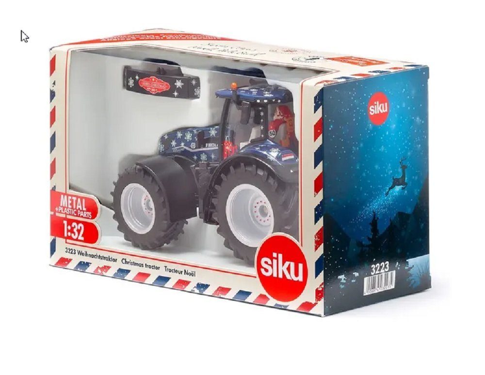 Siku Spielzeug-Traktor SIKU Traktor New Holland Weihnachtstraktor 1:32 3223
