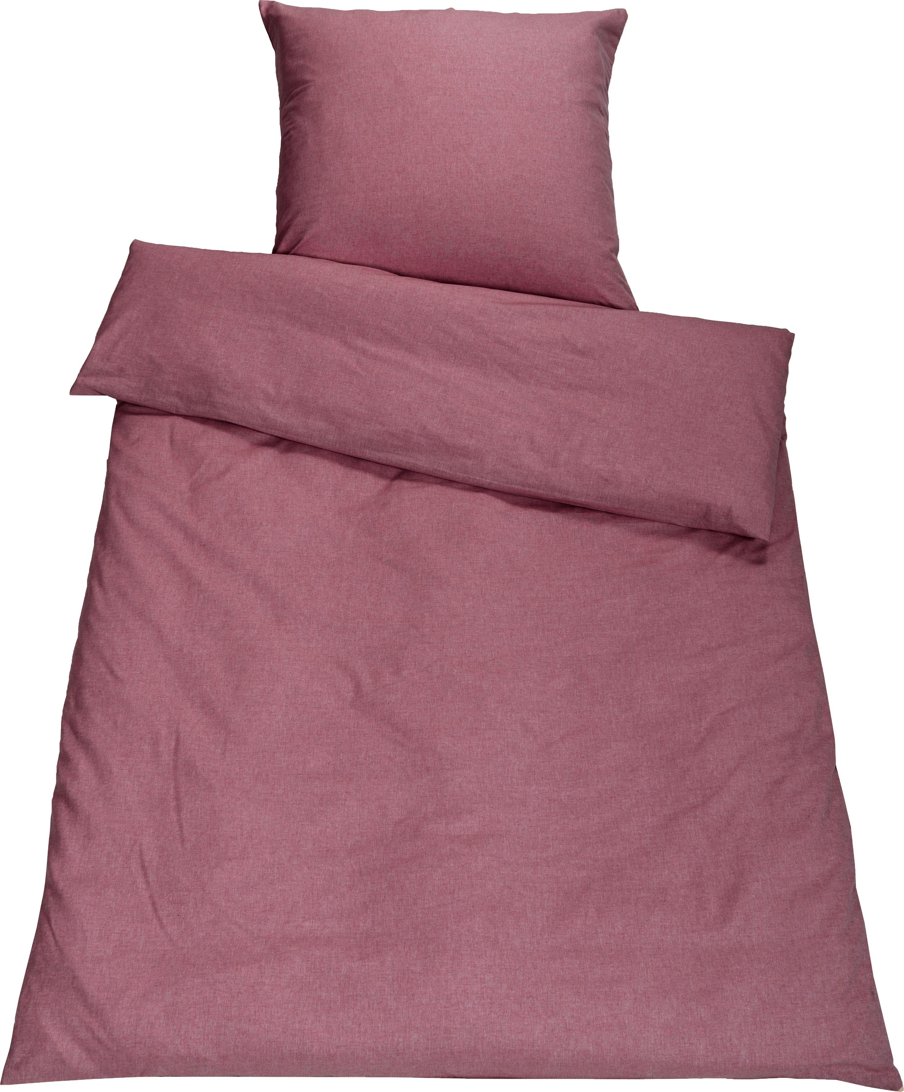 SETEX Bettwäsche "Chambray" 2 Stk. tlg. in diversen Uni-Tönen günstig online kaufen