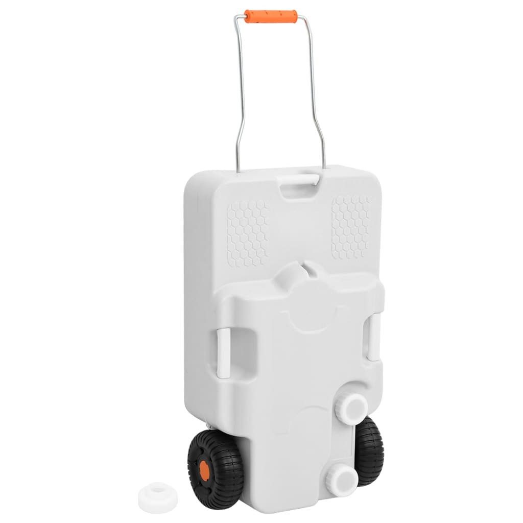 vidaXL Wassertank Camping-Wassertank mit Rollen 30 L Grau