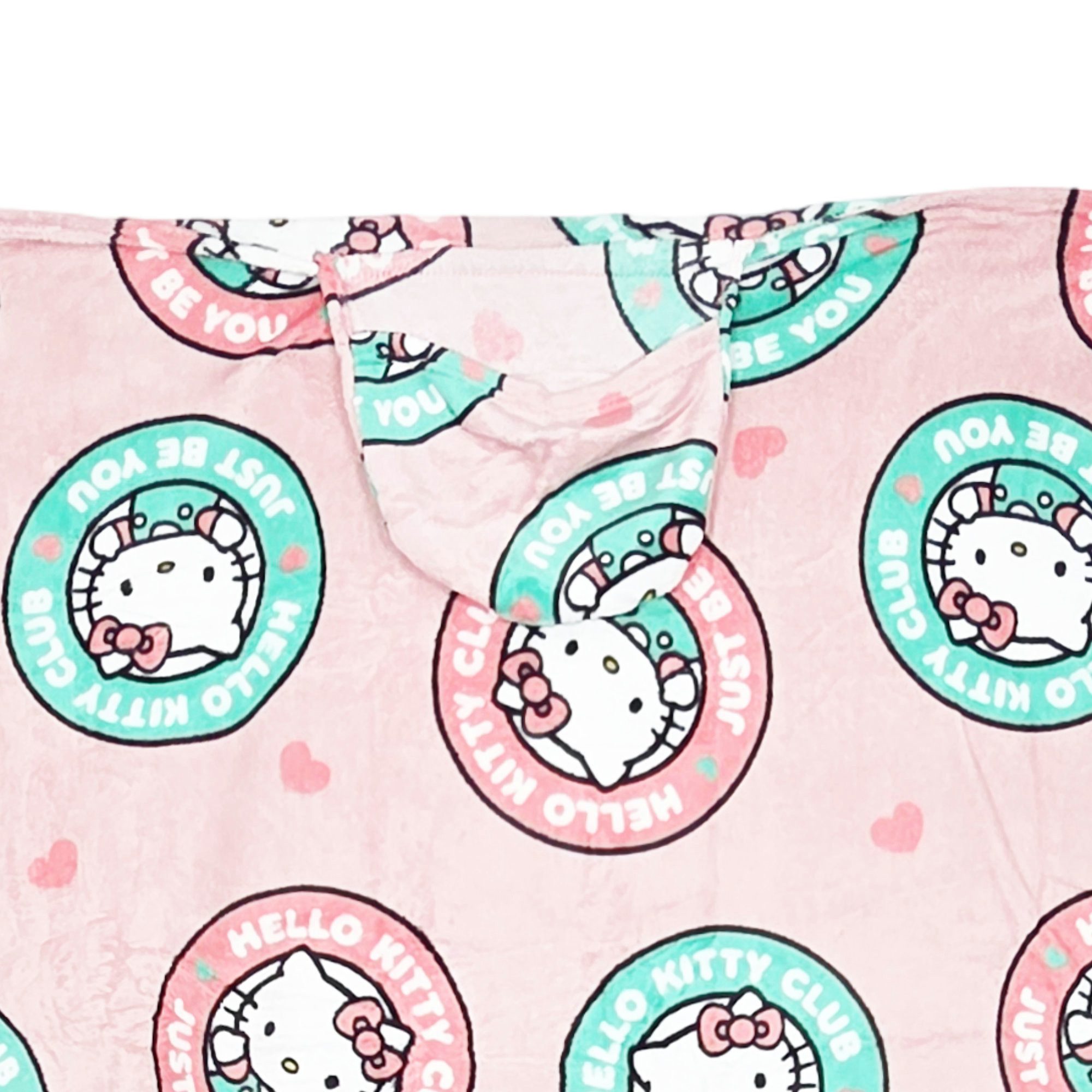 Wohndecke Hello Kitty Flanell Decke XL - Warme Kuscheldecke mit Kapuze, Hel günstig online kaufen