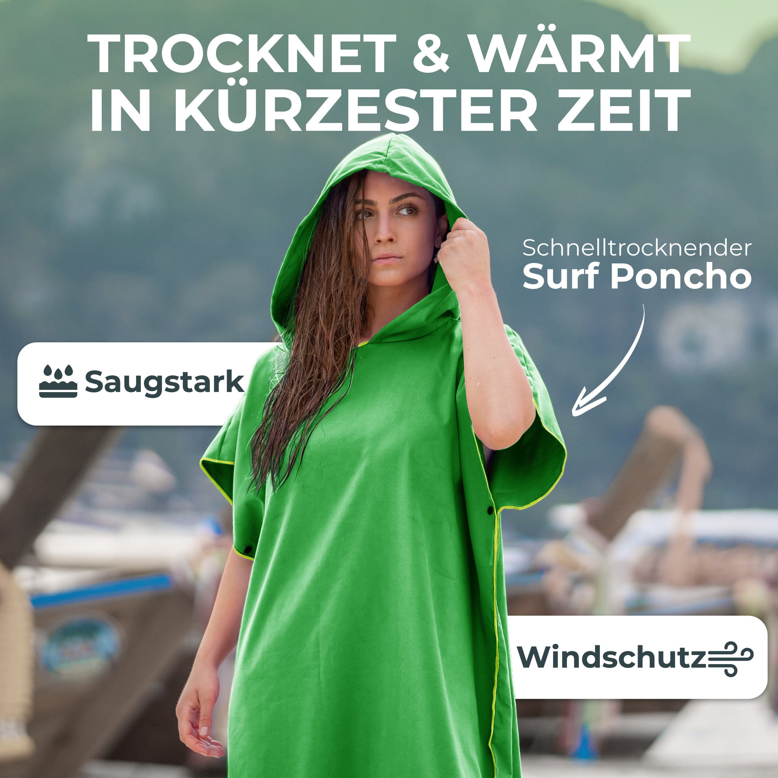 NirvanaShape Handtücher Handtuch-Poncho, Umziehhilfe & Handtuch zugleich Su günstig online kaufen