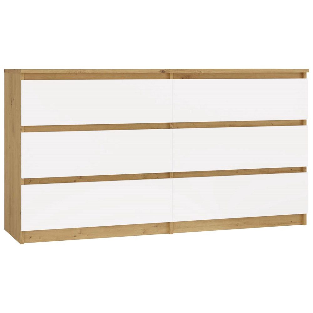 MAGOWA Schubkastenkommode MAGWA M6 moderne Kommode mit 6 Schubladen (passt perfekt zu anderen Elementen der MAGOWA-Kollektion), ideal zum Organisieren von Kleidung, Dokumenten und Accessoires