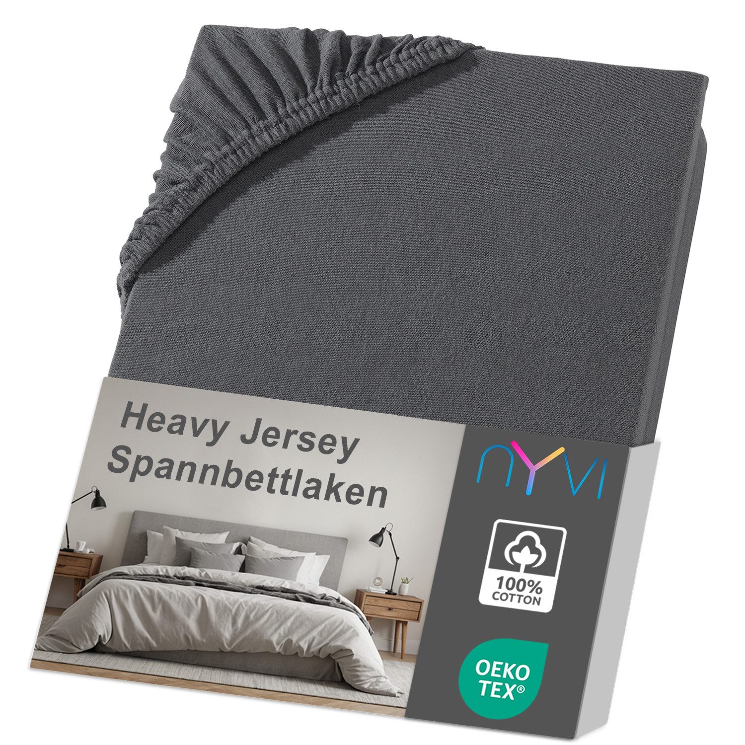 NYVI Spannbettlaken Spannbettlaken DreamScience Heavy Jersey günstig online kaufen