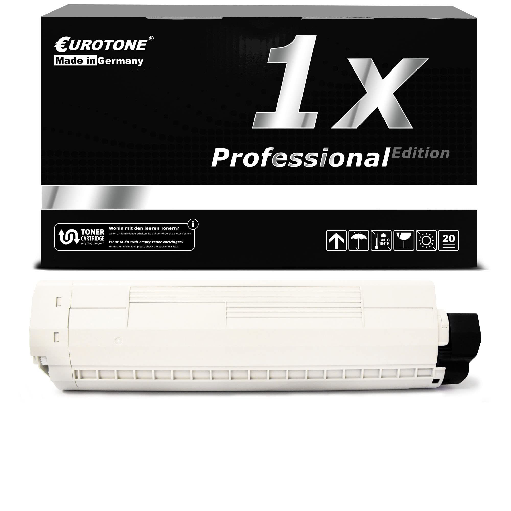 Eurotone Tonerkartusche EuroPro Toner kompatibel für Oki C831 C841 ersetzt 44844508 Black, (Einzelpack, 1-St), Kompatibel, sofort einsatzbereit