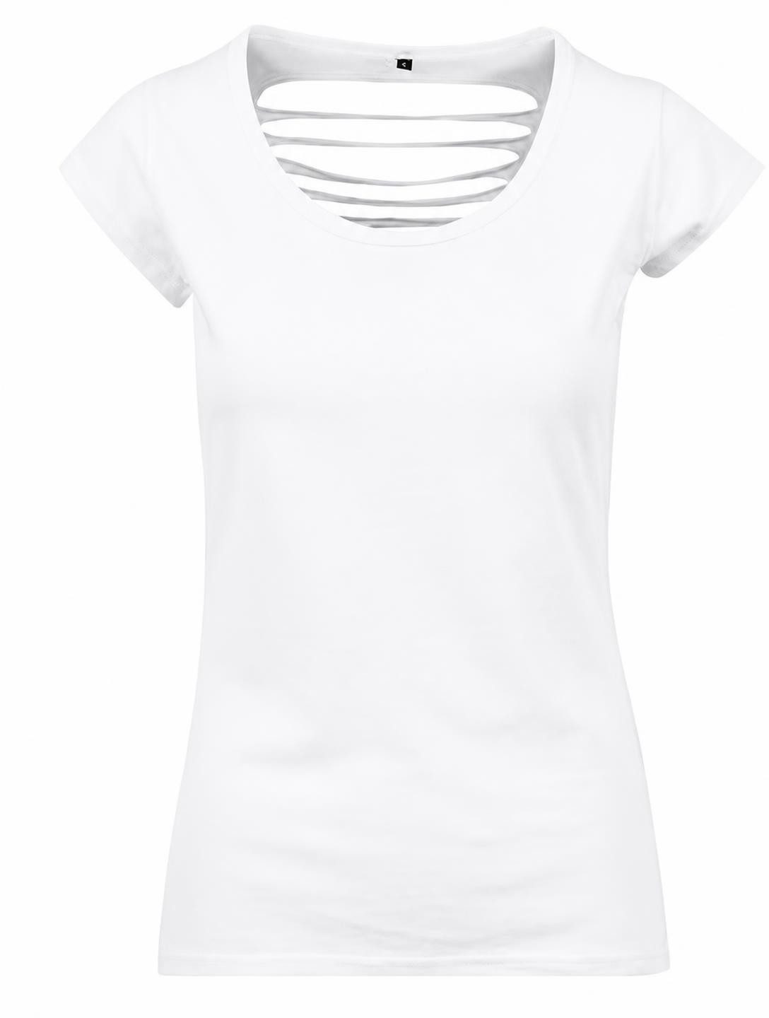 Build Your Brand Tanktop Damen Back Cut Tee / Offener Rücken