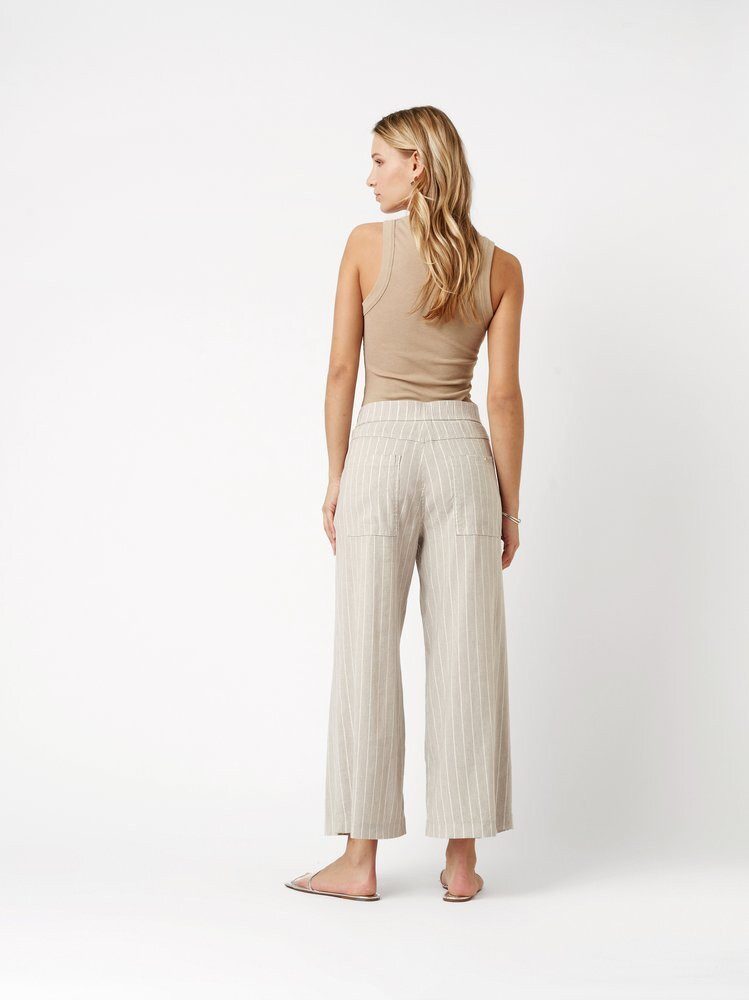 ROSNER Palazzohose Mara Wide (1-tlg) mit dezent glänzenden Streifen