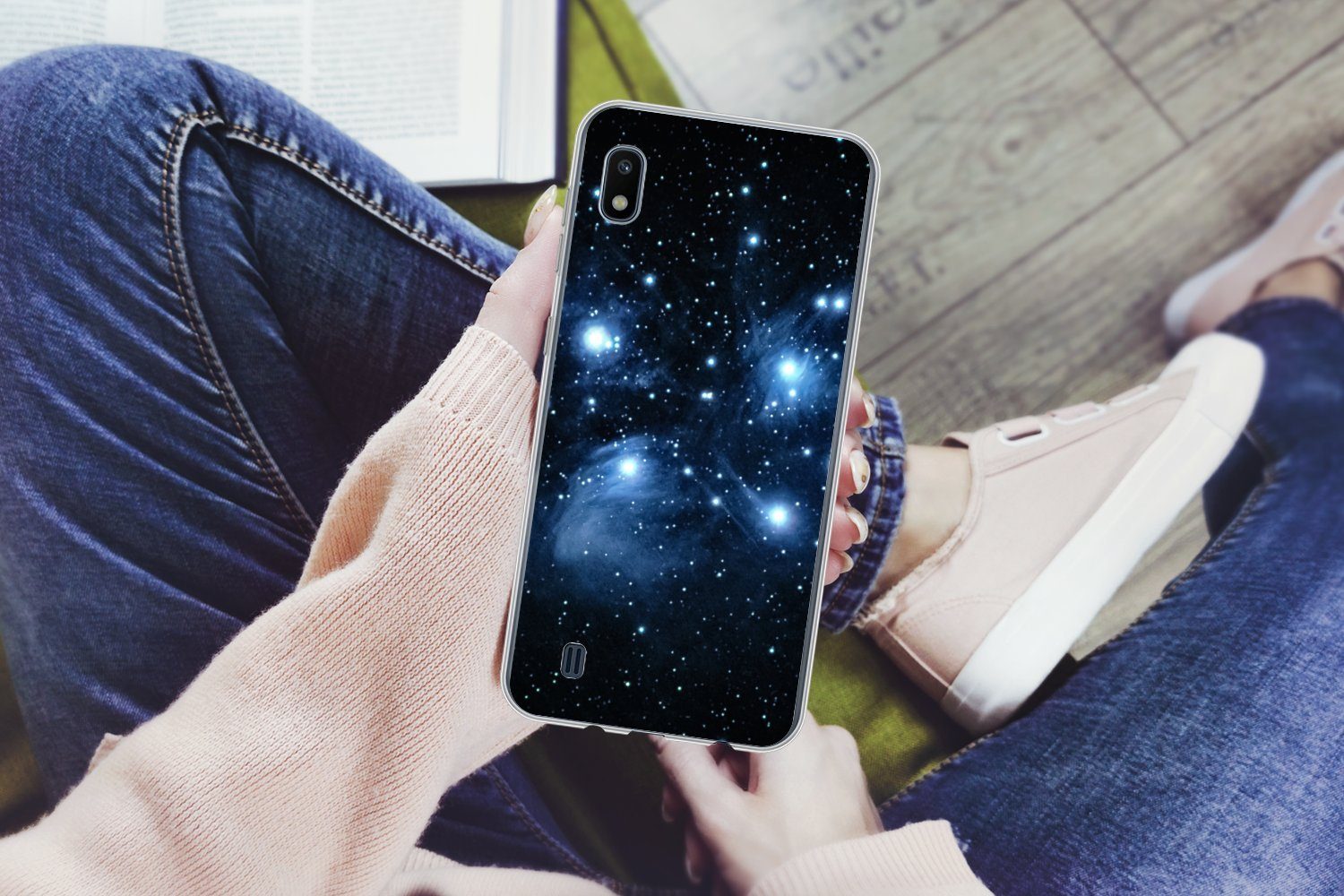 MuchoWow Handyhülle für Samsung Galaxy A10 Universum - Planeten - Sterne - Jungen - Mädche, Smartphone-Bumper, Print, Handy Schutzhülle Dünn