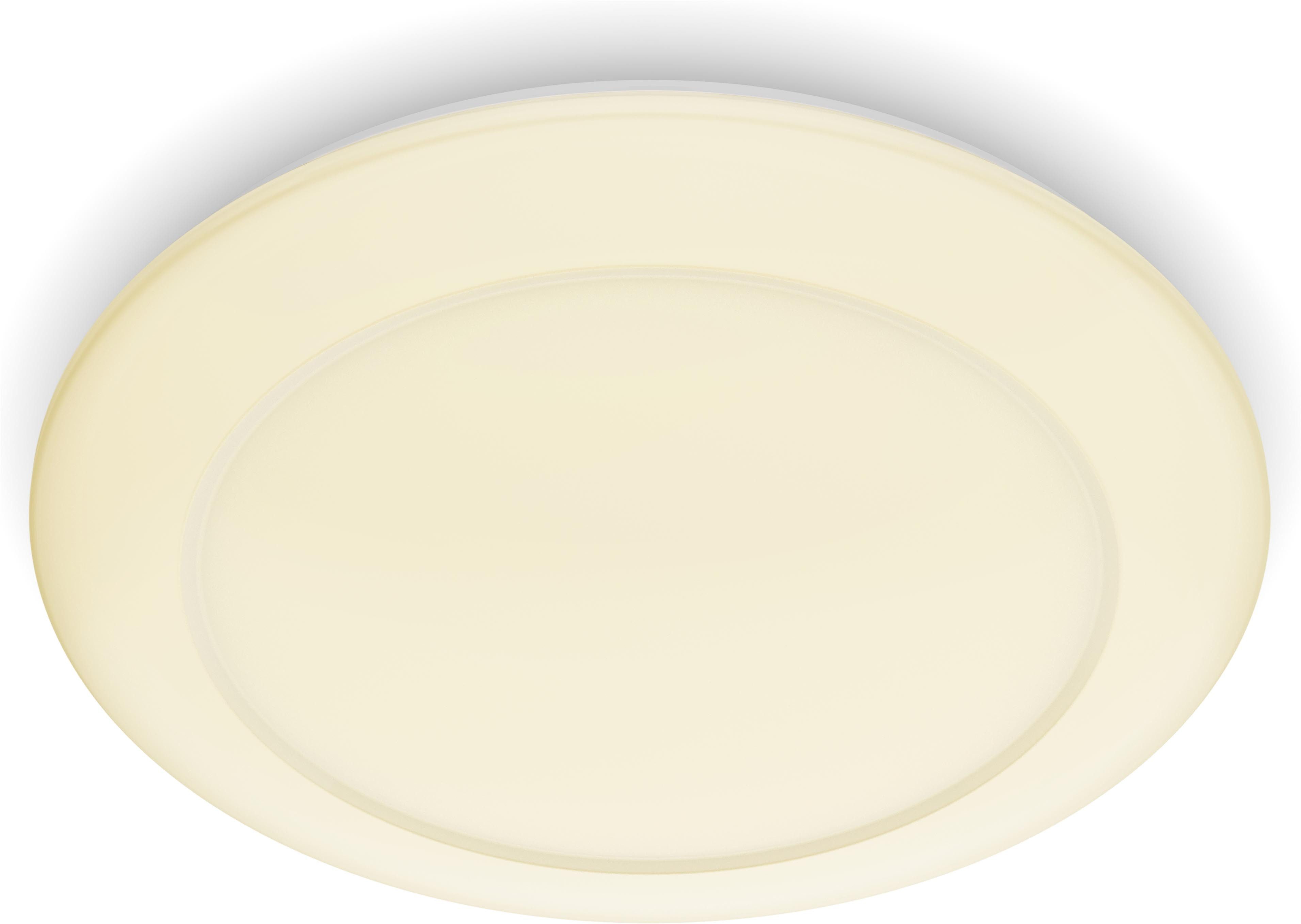 Philips LED Deckenleuchte myLiving Cinnabar 2700K, 600lm, Weiß, LED fest integriert, Warmweiß