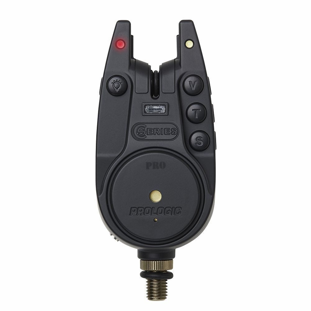 Prologic elektronischer Bissanzeiger C-Series Alarm PRO 2+1+1 3+1+1 Red Green Yellow Funk Bissanzeiger Set, (Spar-Set), Set enthält Bissanzeiger, Empfänger, kabellose Bivvyleuchte und Koffer