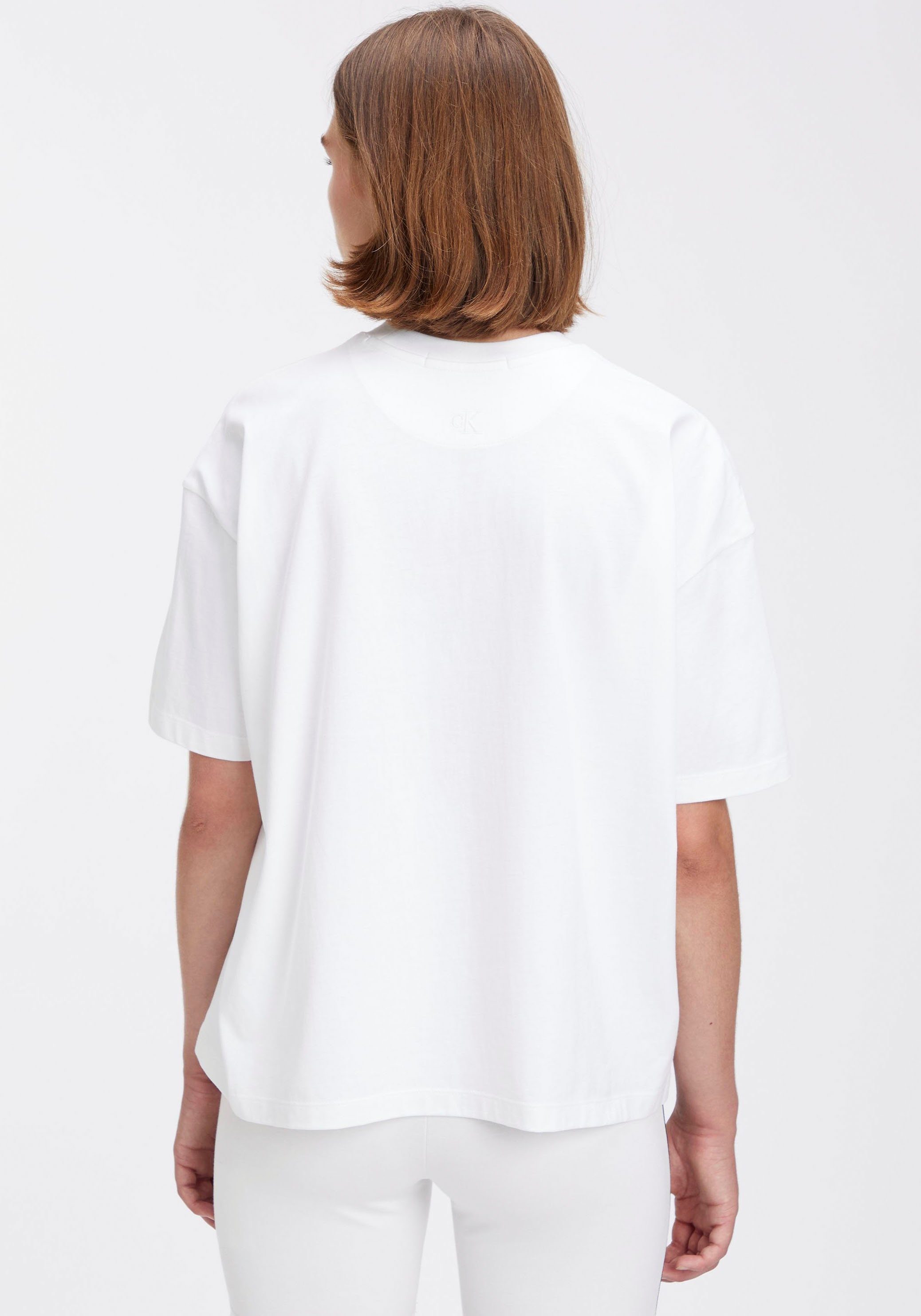 Calvin Klein Jeans T-Shirt in Oversized-Passform weiß