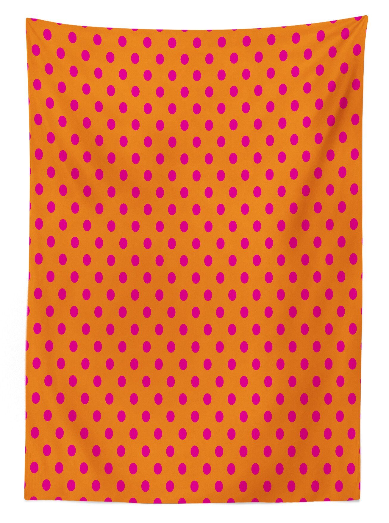 Abakuhaus Tischdecke Farbfest Waschbar geeignet Klare Rosa Für Orange und Tupfen den Außen Bereich Abstrakte Farben
