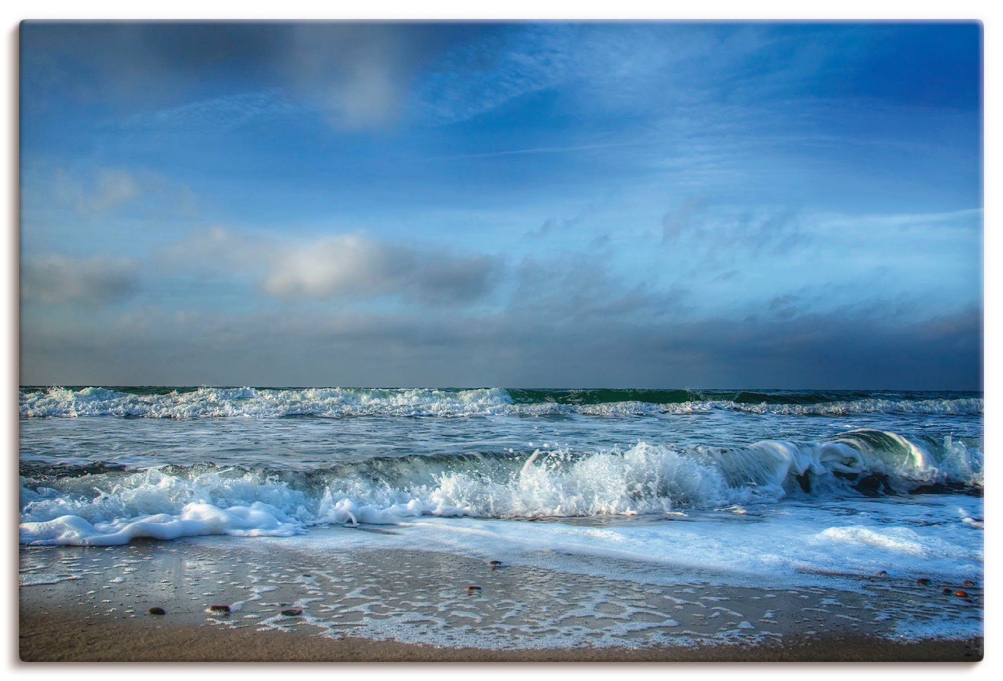 Artland Wandbild Ostsee, Strand (1 St), als Leinwandbild, Poster in verschied. Größen