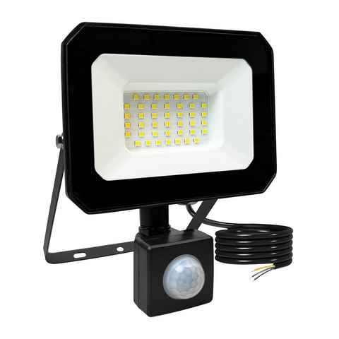 Novostella LED Flutlichtstrahler, LED fest integriert, Tageslichtweiß, Scheinwerfer IP65 Wasserdicht mit 1,5M Stromkabel