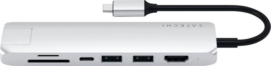 Satechi Type-C Multi-Port Hub 4K Ethernet Slim Notebook-Adapter