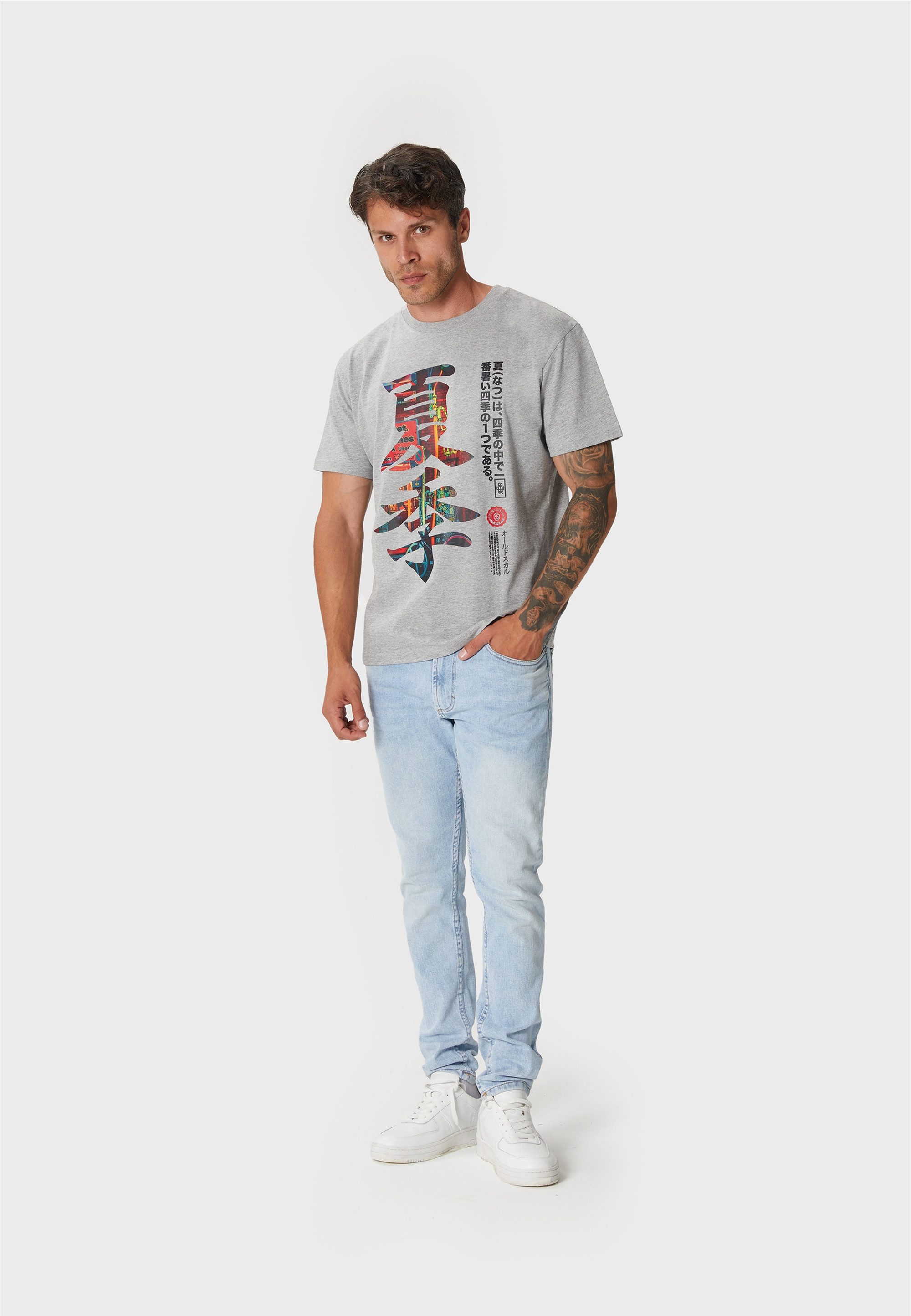 Oldskull T-Shirt Asian Kanji Street (1-tlg) günstig online kaufen