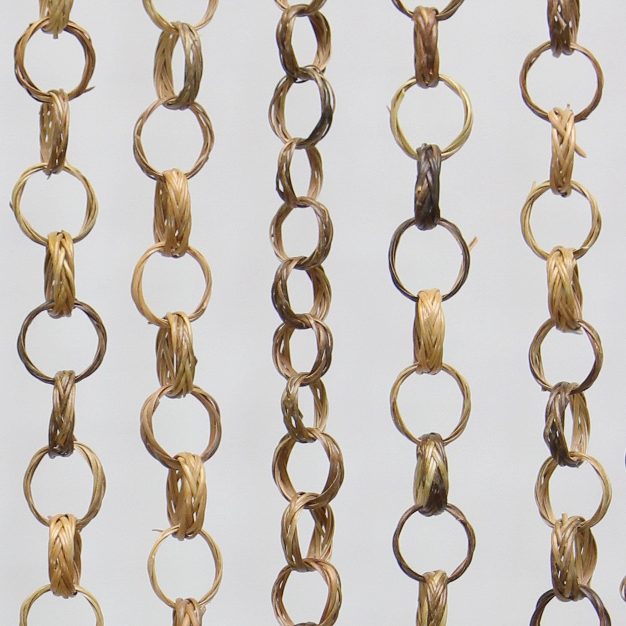 Dekoleidenschaft Türvorhang aus Bambus "Ring in Ring" 90x185 cm, Balkontür Insektenschutz Vorhang, Stangendurchzug, halbtransparent, Fadenvorhang, Bambusvorhang – Bild 5 von 5
