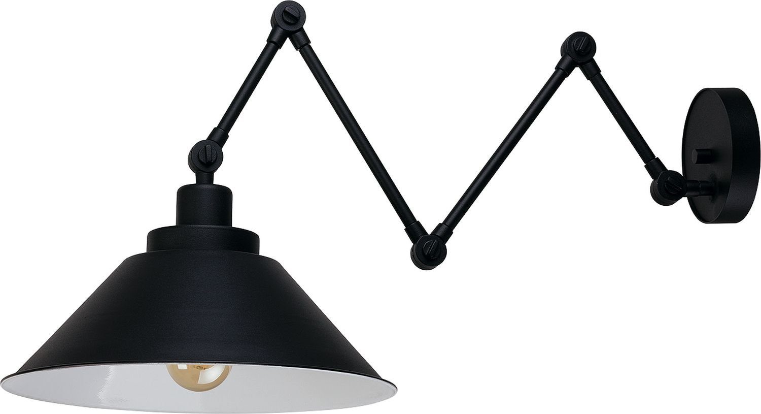 E27 Schwarz Licht-Erlebnisse Industrial Küche Deckenleuchte PANTO, verstellbar Metall Leuchtmittel, ohne Deckenlampe