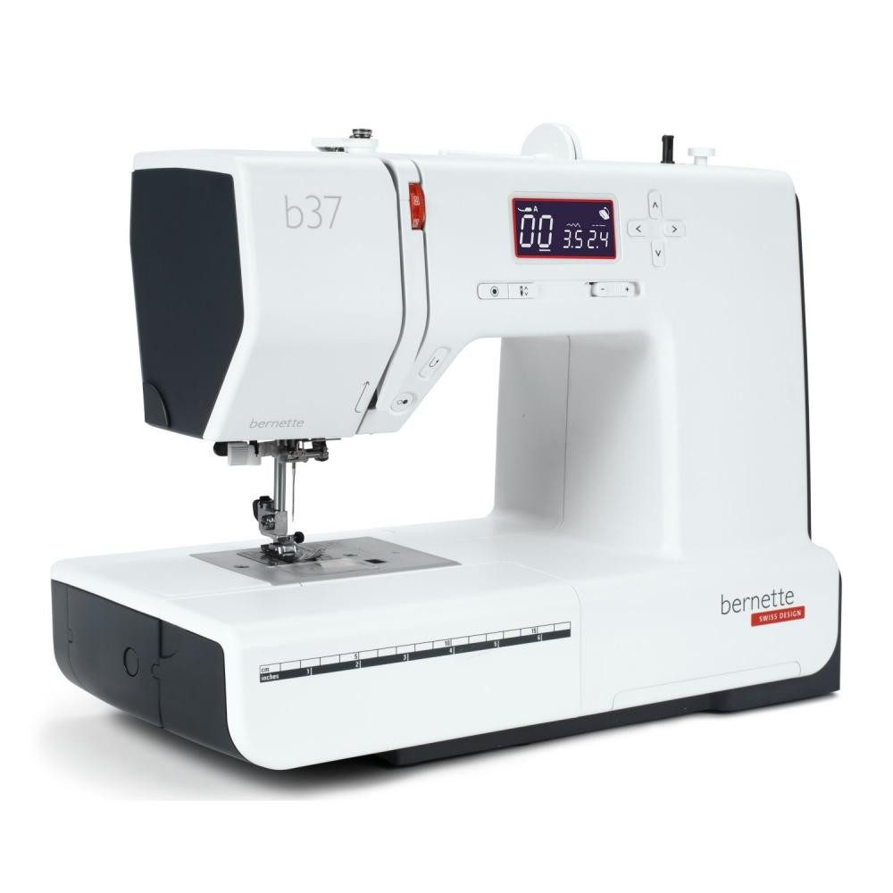 Bernette Nähmaschine - B 37 Nutzstich Nähmaschine, Stichübersicht und Quick Start Guide, Geschwindigkeitsregulierer