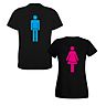 Damen T-Shirt - Frau - Druck hinten