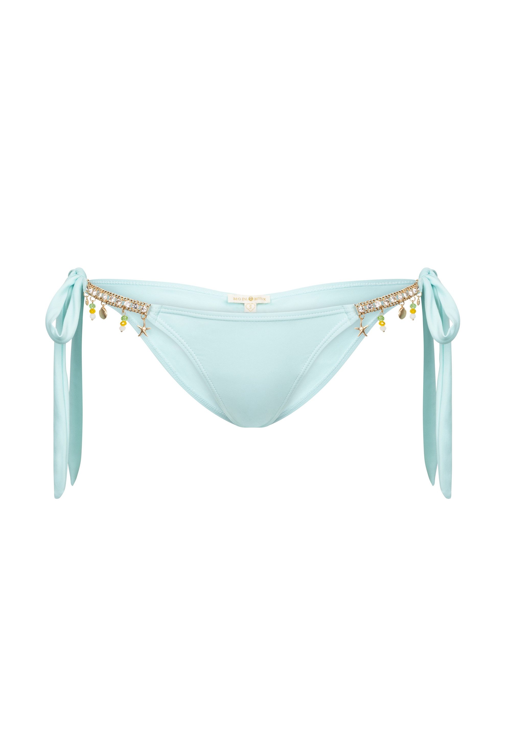 Moda Minx Bikini-Hose Seychelles Tie Side Brazilian Bikini Bottom (1-St., Panty) mit tollen Meeres-Anhängern