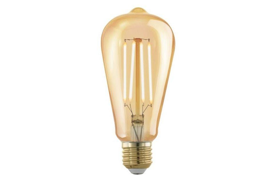 EGLO LED-Leuchtmittel Eglo LED Leuchtmittel Edison ST64 E27 4W amber, Dimmbar