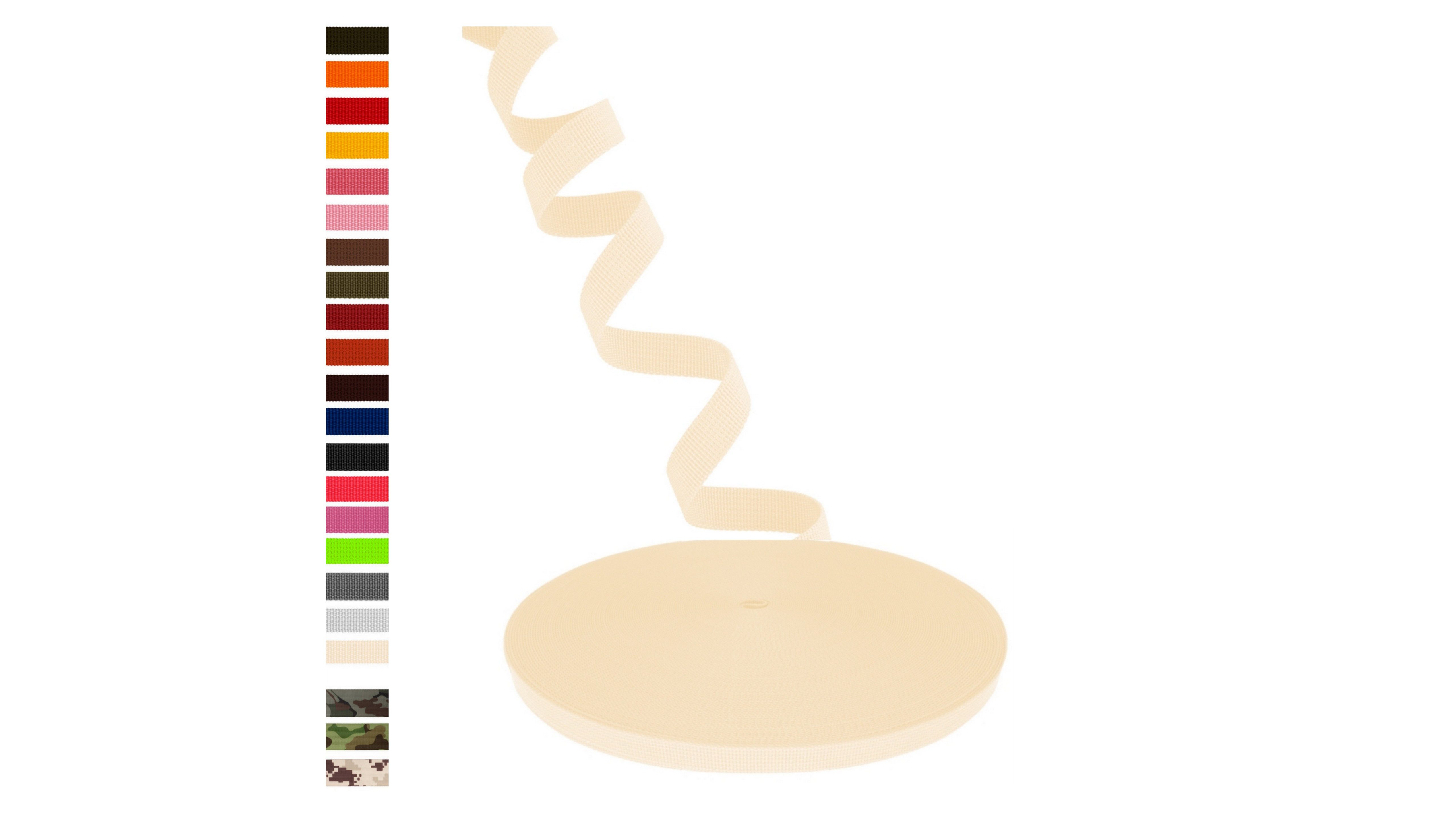 PaulZdrada 3 m Gurtband, 25 mm breit, Rollladengurt Polyester Premium Rollladengurt