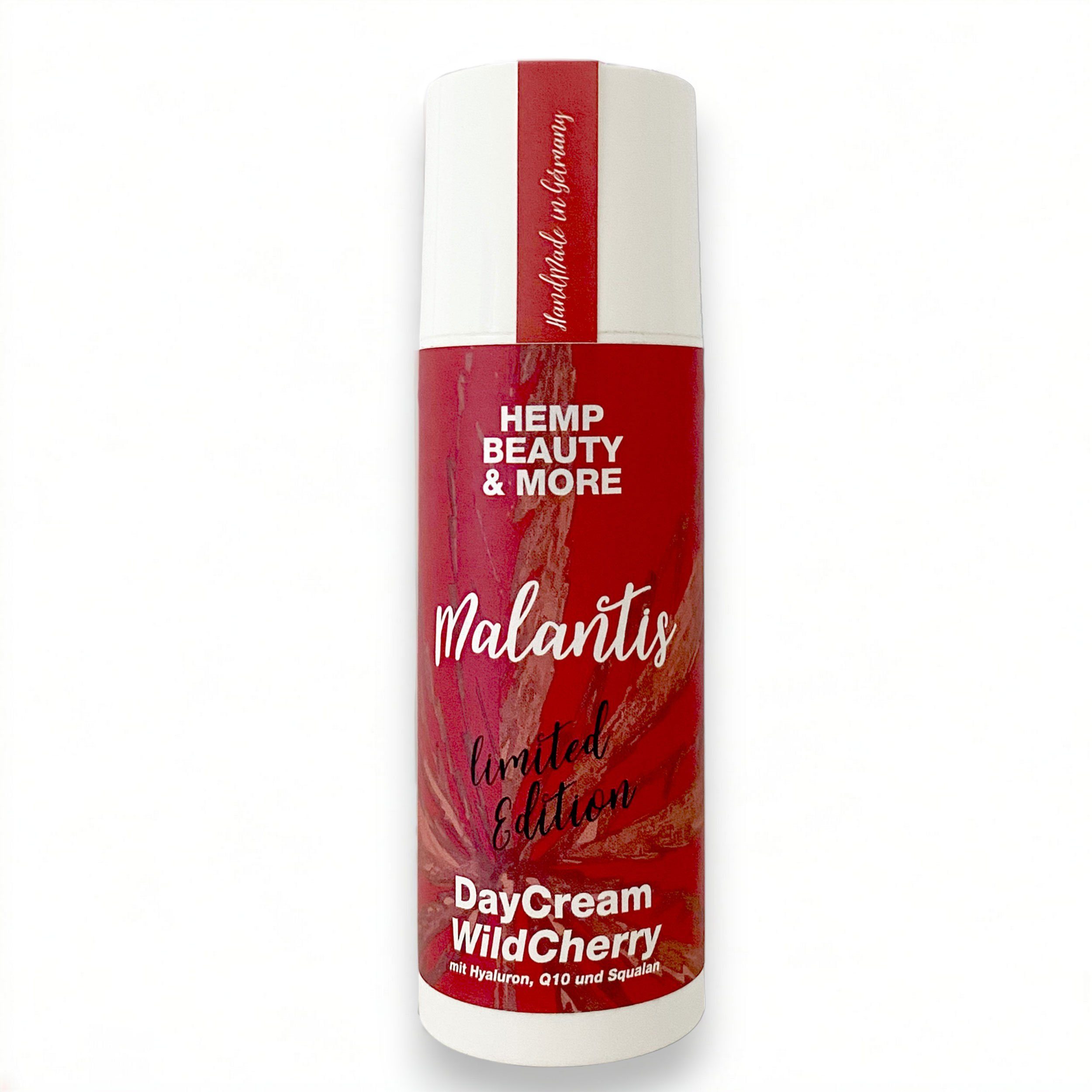 Malantis Tagescreme DayCream WildCherry - Hyaluron, Q10 und Squalan - Wildkirsche Duft