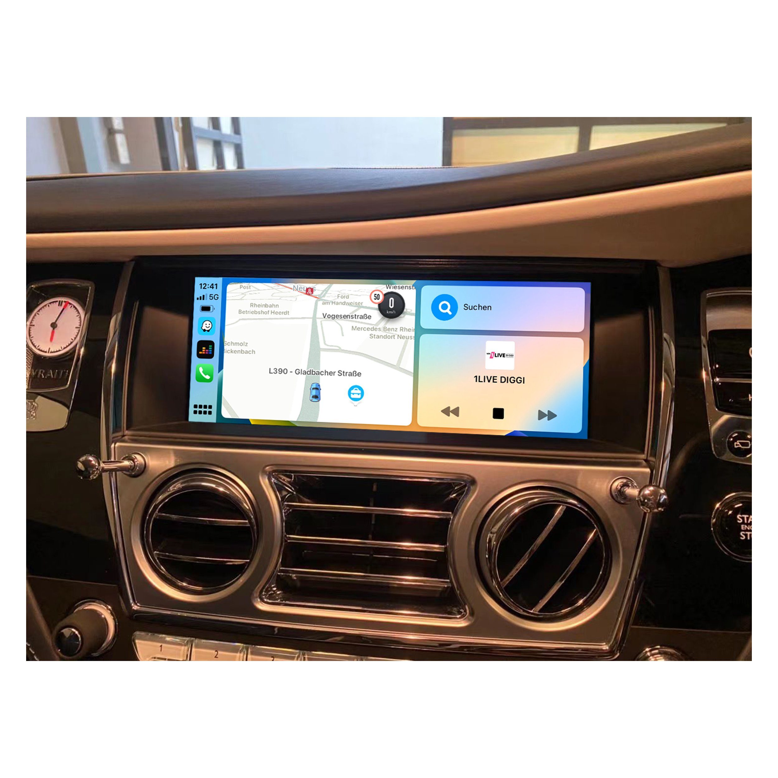 TAFFIO Für Rolls-Royce Dawn Wraith Ghost NBT CarPlay AndroidAuto Interface Einbau-Navigationsgerät