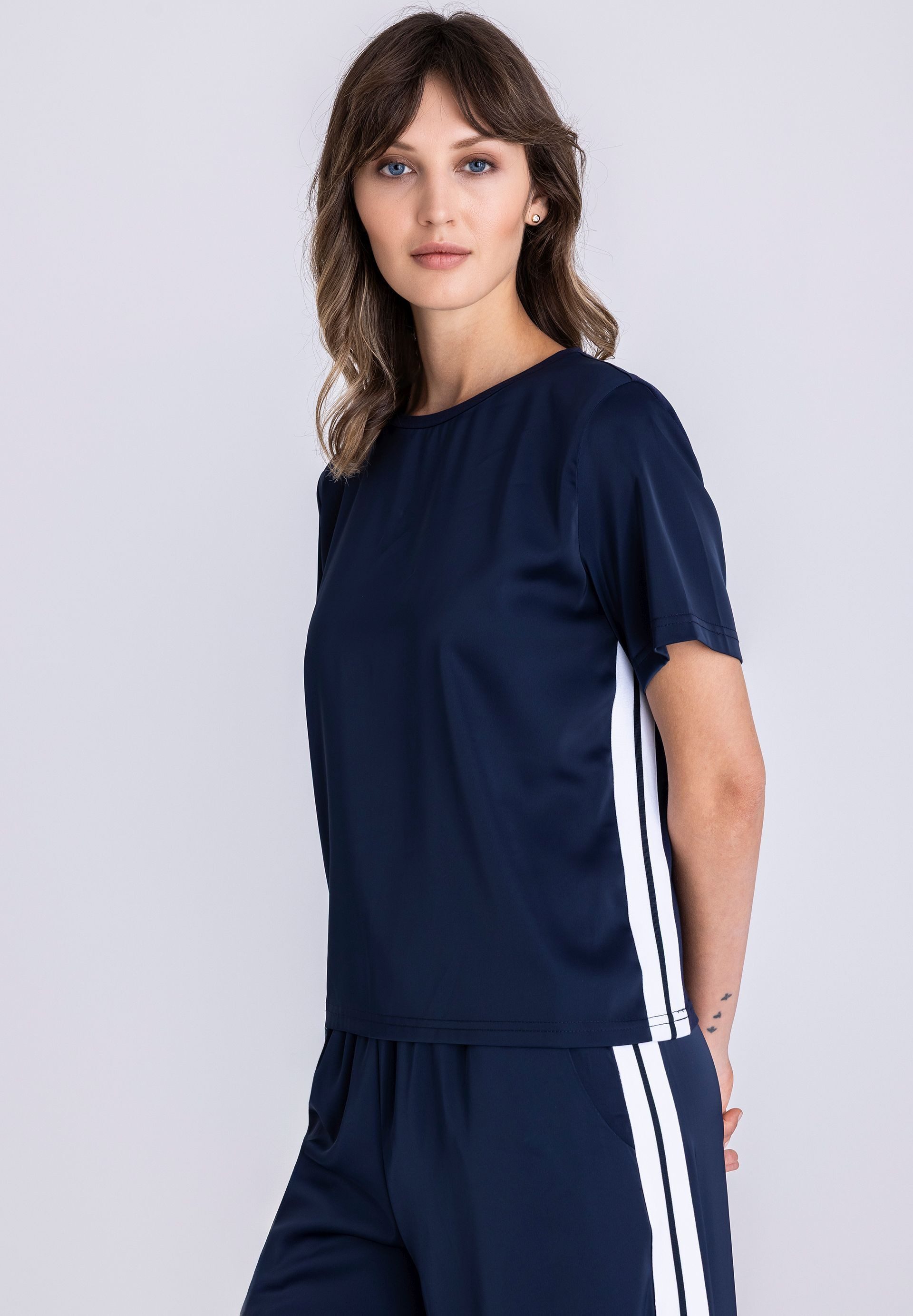 TUZZI T-Shirt mit Kontraststreifen