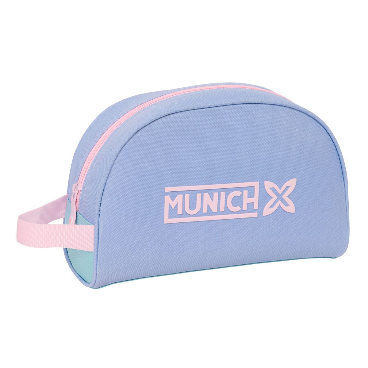 Munich Kulturbeutel Reise-Toilettentasche Munich Mellow Blau Rosa Himmelsblau 28x18x10 cm