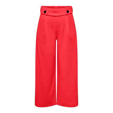 JACQUELINE de YONG Stoffhose Hose Wide Fit Ankle Pants Flare Culotte Cropped Pants (1-tlg) 2658 in Rot
