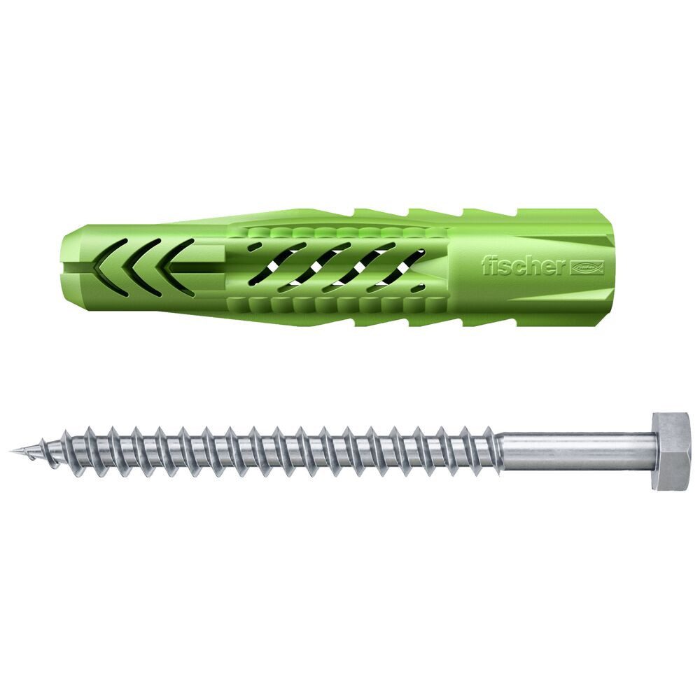 fischer Schrauben- und Dübel-Set Fischer Universaldübel-Set UX green 12.0 x 70 mm -