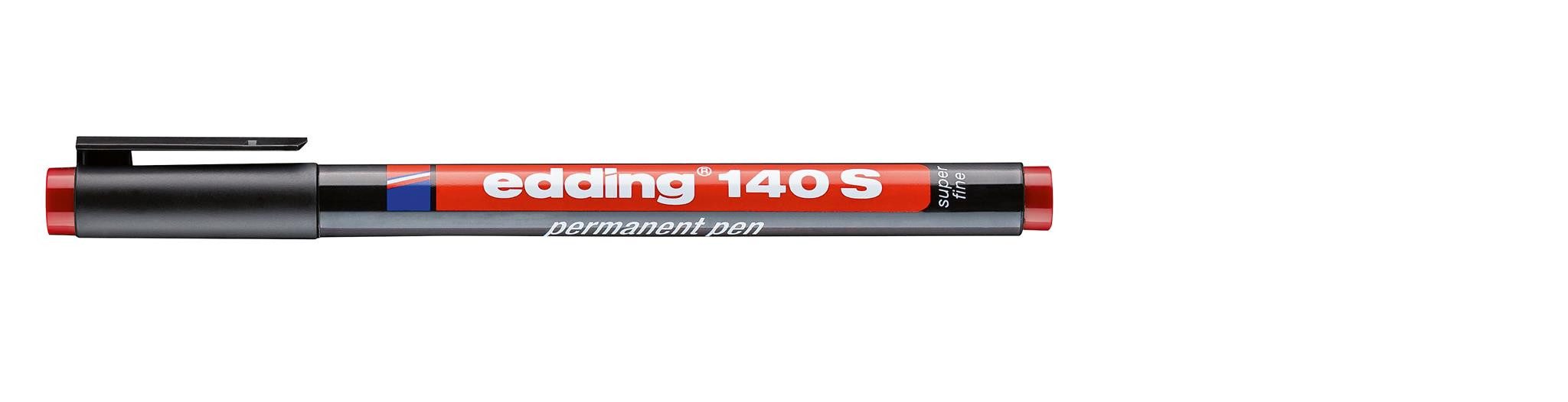 Thumbnail - edding Folienstift Edding Folienschreiber permanent 140 S rot