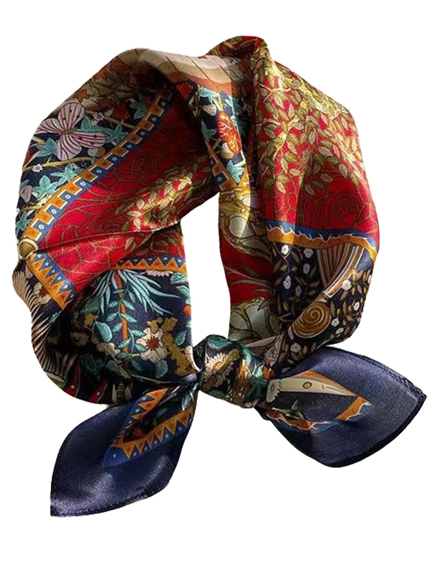 Moschen-Bayern Halstuch Halstuch Damen Herren Nickituch Seidentuch Seidenhalstuch Blau Bunt