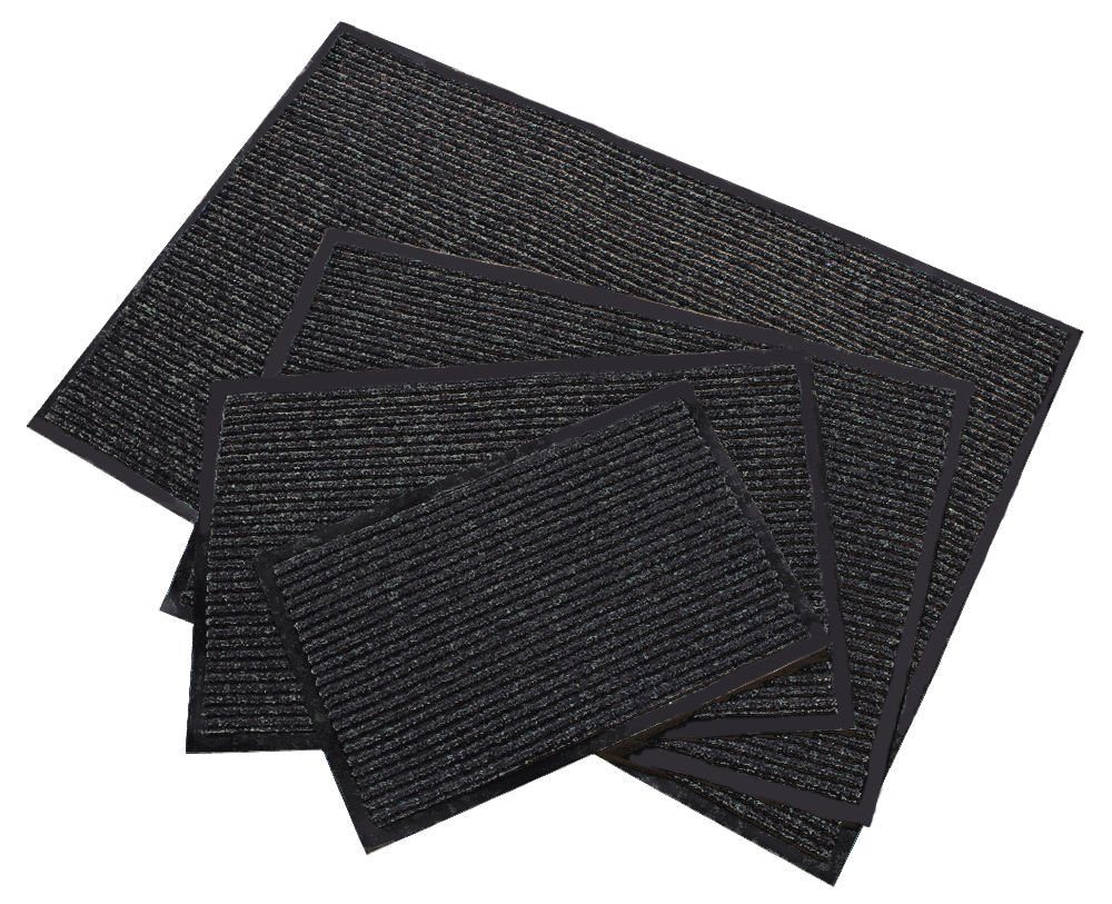 Spetebo Fußmatte Schmutzfangmatte in schwarz - günstig online kaufen