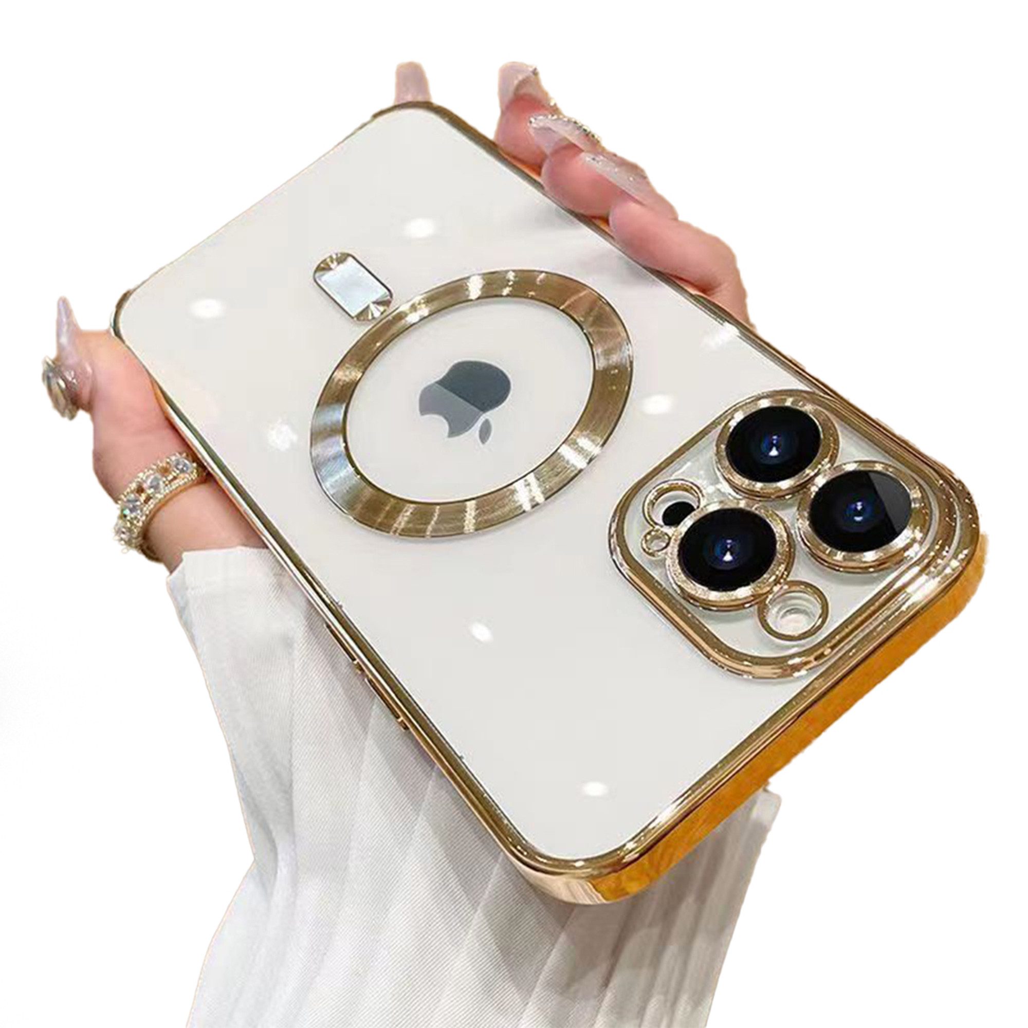 Wörleonline Handyhülle für Apple iPhone 11 Pro mit integriertem Kameraschutz, TPU Schutzhülle, MagSafe kompatible Hülle